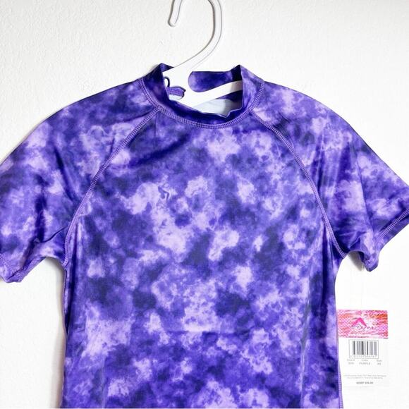 Kanu Surf Purple Girls Swimming Rashguard Size XS Brand New UPF 50+ - Picture 2 of 6